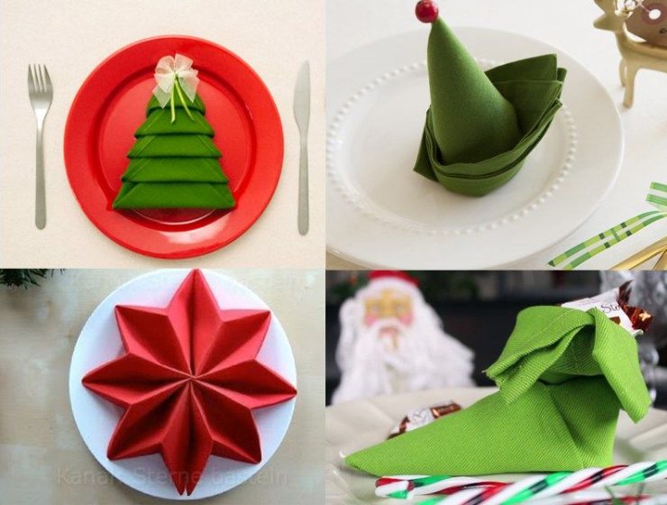 Χριστουγεννιάτικο δίπλωμα χαρτοπετσέτας