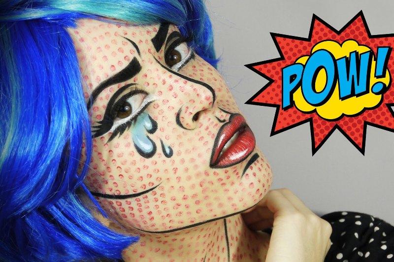 Comic Pop Art μακιγιάζ για τις απόκριες