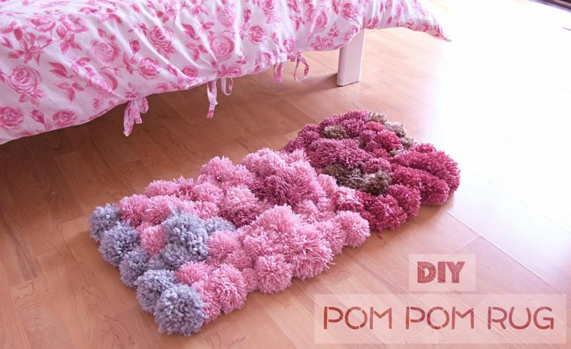 DIY: Φτιάξε μόνη σου ένα Υπέροχο Χαλάκι Pompom