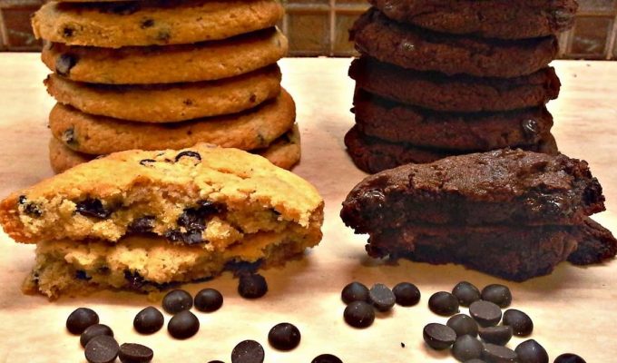 Συνταγή για νηστίσιμα Κούκις Βανίλιας και σοκολάτας