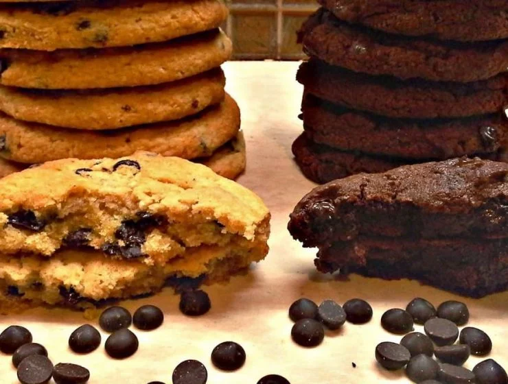 Συνταγή για νηστίσιμα Κούκις Βανίλιας και σοκολάτας