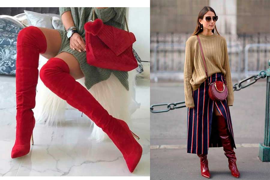 Μπότες 2018 πάνω από το γόνατο