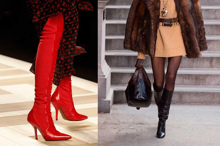 Μπότες 2018 πάνω από το γόνατο