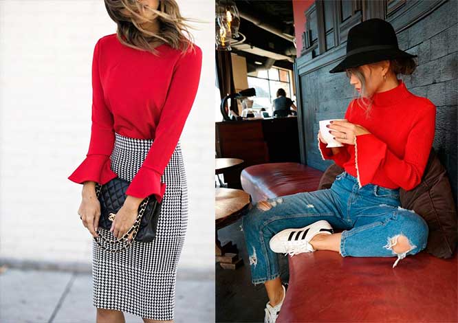 Πως να φορέσεις κόκκινη μπλούζα