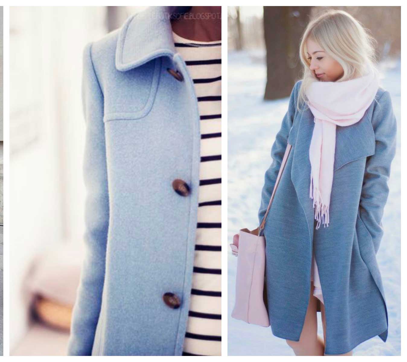 Γαλάζιο παστέ outfit χειμώνας