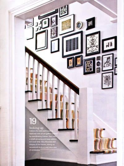 Διακόσμηση τοίχου με κορνίζες