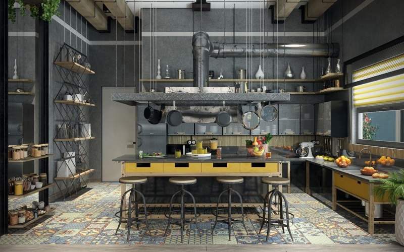 industrial home style