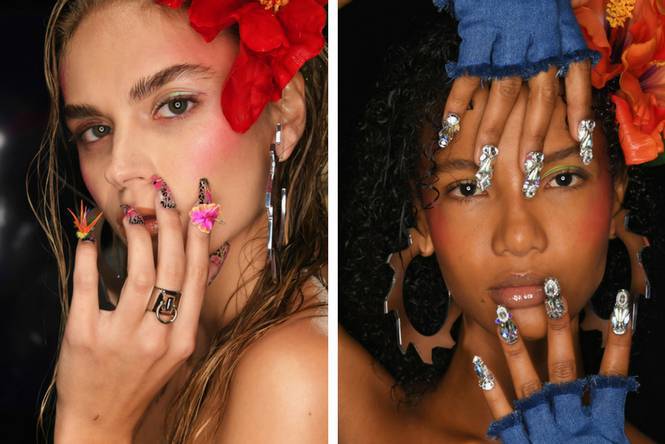 ακρυλικά νύχια 2018 άνοιξη καλοκαίρι