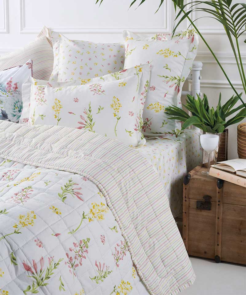 Υπέρδιπλο ανοιξιάτικο κουβερλί με βότανα