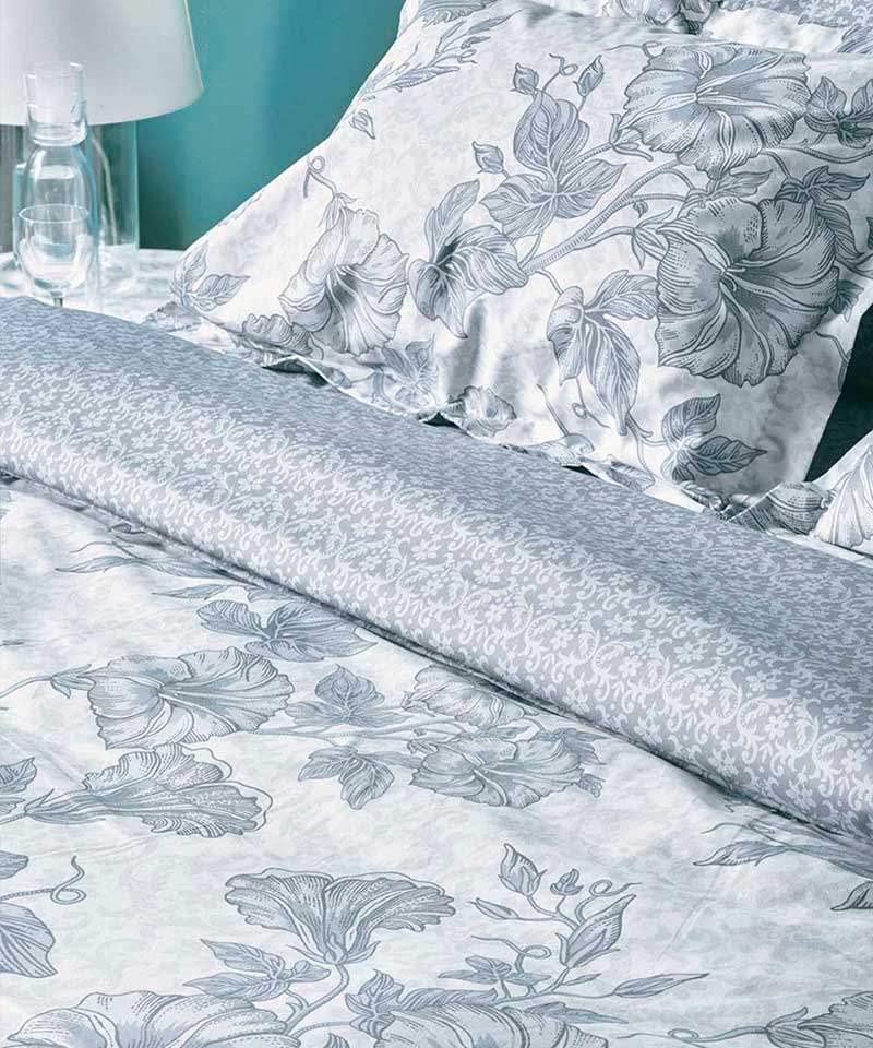 Σετ παπλωματοθήκη υπέρδιπλη σε γκρι χρώμα