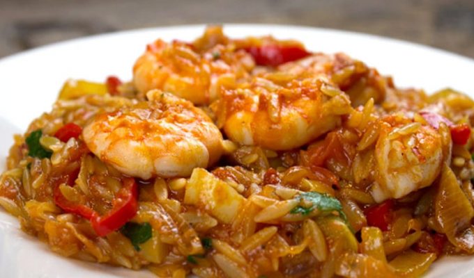 Κριθαρότο με γαρίδες συνταγή της Ντορίτας