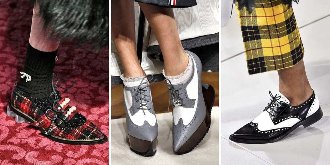 τάσεις μόδας στα παπούτσια φθινόπωρο 2018 - brogues