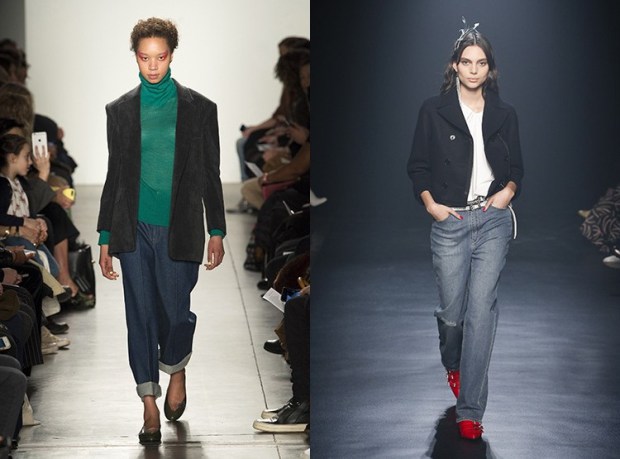 Φαρδιά jean παντελόνια φθινόπωρο χειμώνας 2018-2019