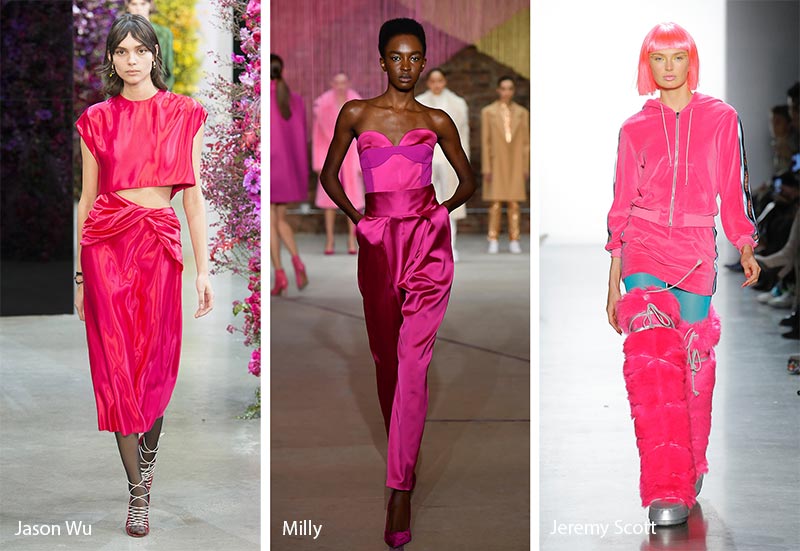 τάσεις μόδας φυθνόπωρο 2018 NYFW -φούξια