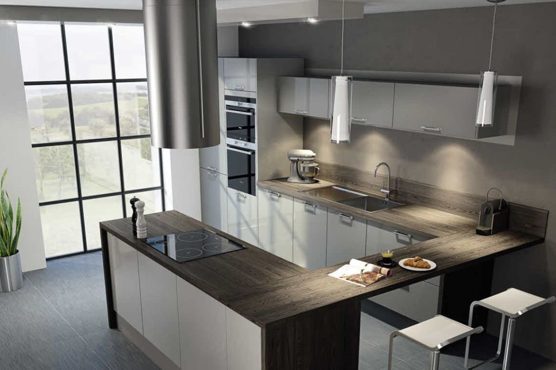 Γκρι κουζίνα