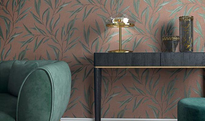 ταπετσαρίες τοίχου σαλόνι και γραφείο