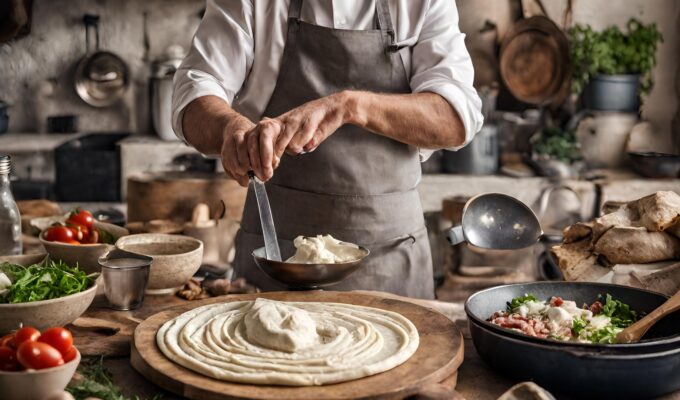 Η εικόνα αυτή απεικονίζει με εξαιρετικό τρόπο μια ποικιλία από τα ωραιότερα ελληνικά φαγητά.