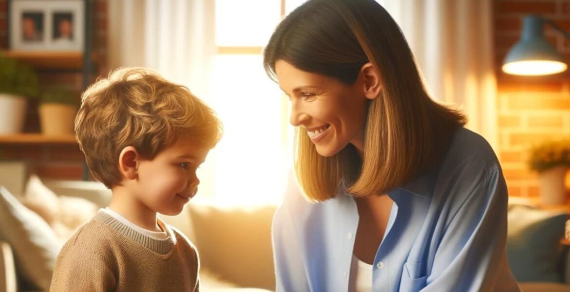 Γονέας και παιδί 2-3 ετών αλληλεπιδρούν θετικά, ενθαρρύνοντας τη συνεργασία και την καλή επικοινωνία σε ένα ζεστό και φιλικό οικογενειακό περιβάλλον.